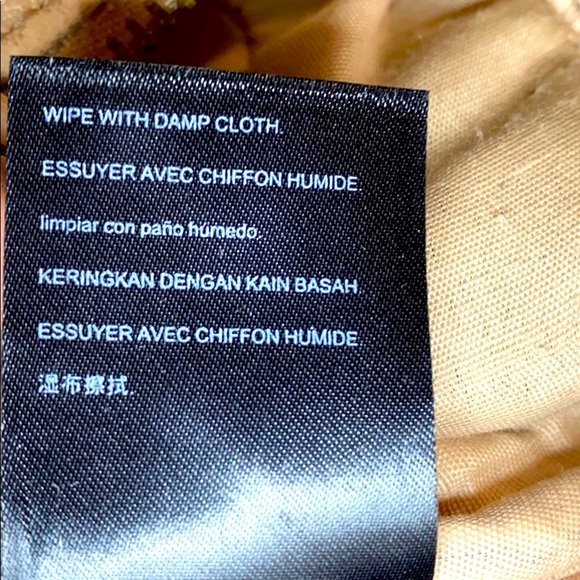 bebe quilted tan with gold hardware mini backpack - Picture 13 of 16